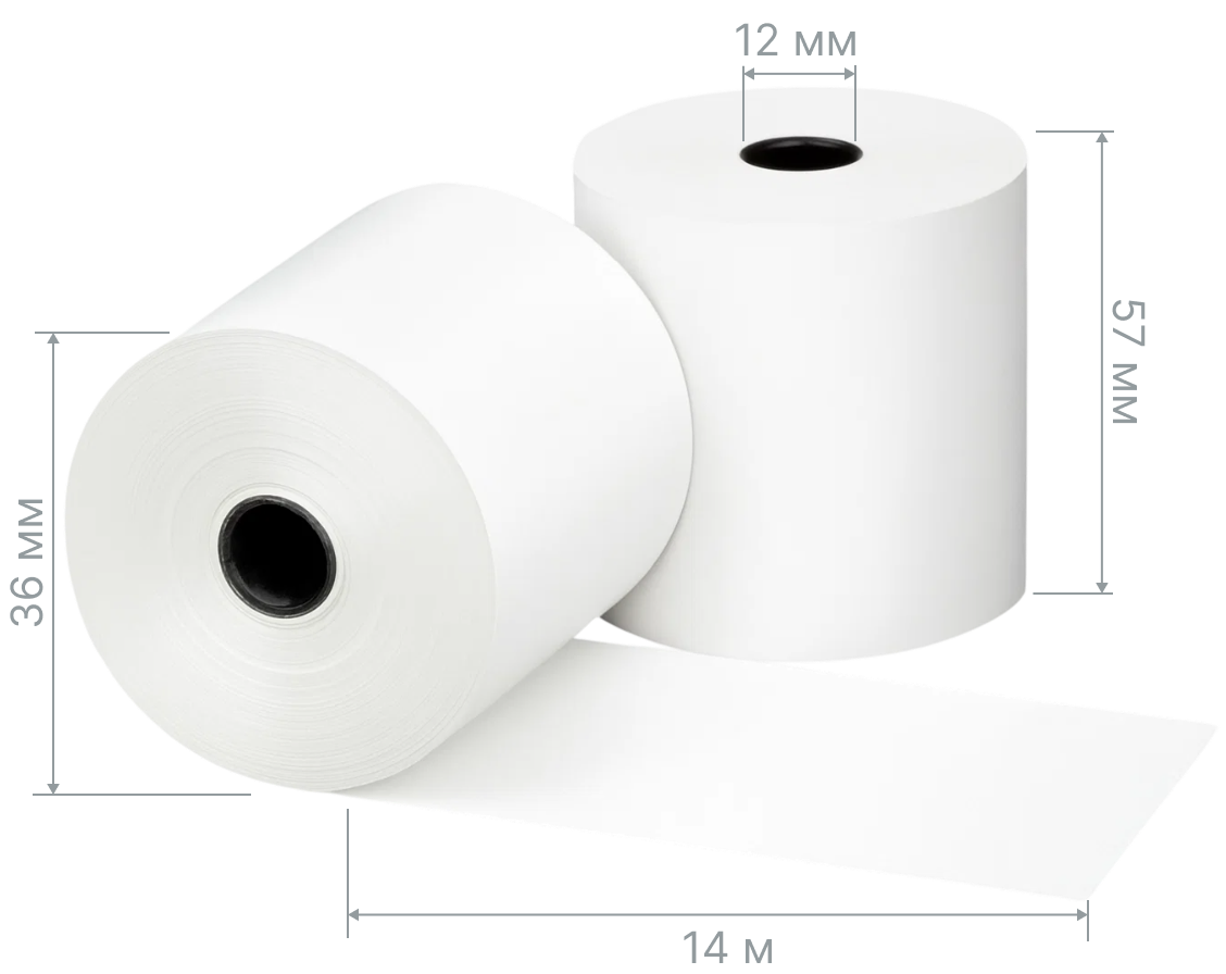 Чековая лента  57*36*12