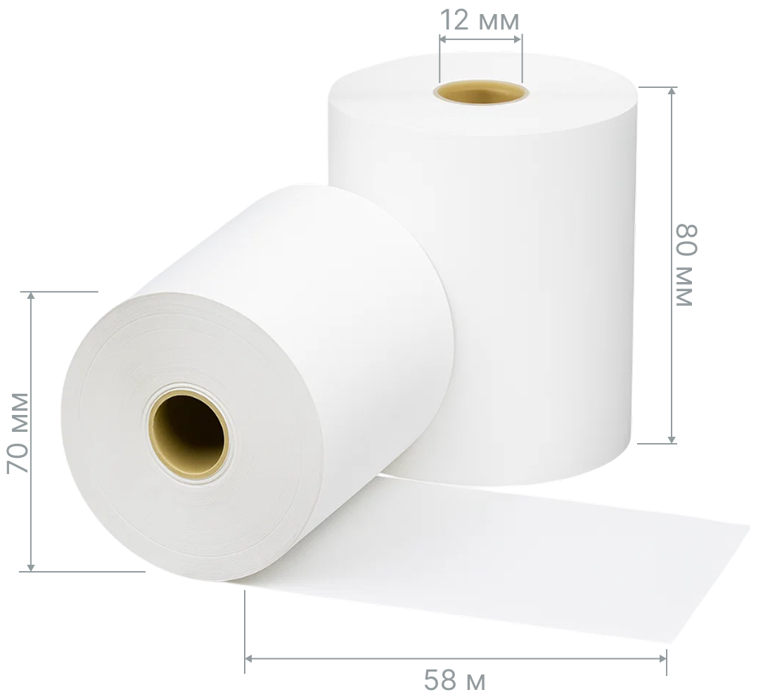 Чековая лента  80*70*12